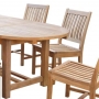 set 153 -- 39 x 59-79 inch oval extention table (tb-a011 r) & avalon side chairs (ch-0104)